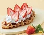 Strawberry cream waffle
